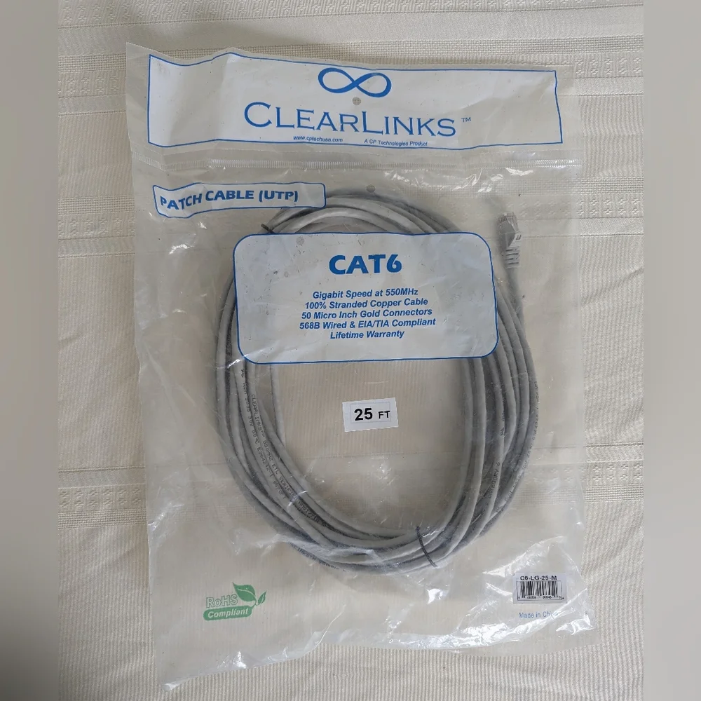 Gray Cat6 Ethernet Cable
